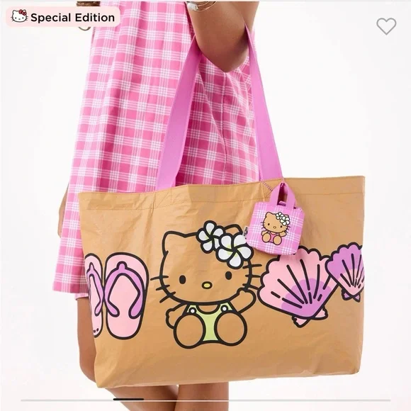 ALOHA COLLECTION SPECIAL EDITION Hello Kitty Holo Holo Tote - Picture 4 of 11